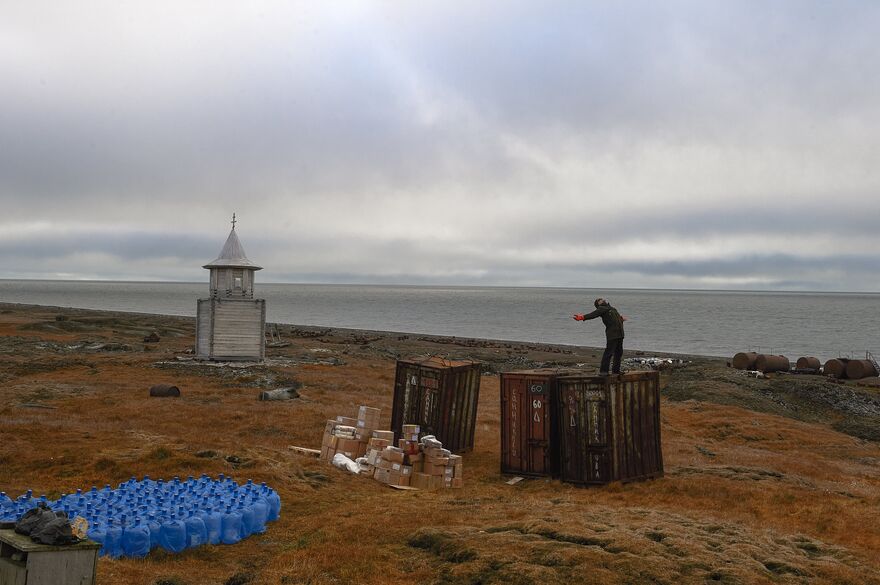 Остров Котельный, гидрометеорологическая полярная станция Санникова